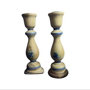 Hand crafted Wooden Candle sticks-Made with love in Beautiful Southern Maine!